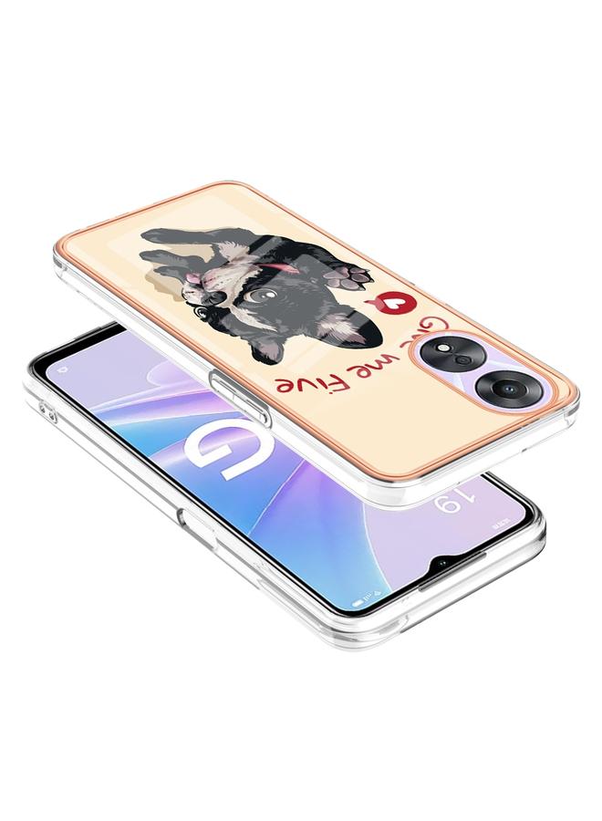 S-TOP Case For OPPO A78 / A58 Electroplating Marble Dual-side IMD Phone Case - Image 3