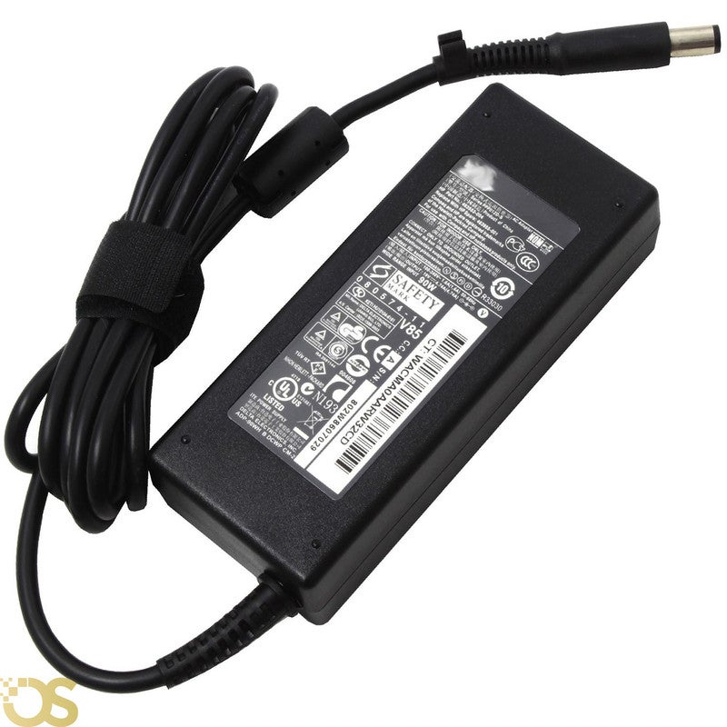 OS Laptop charger compatible with Hp 4.74A ,90W comes with a connector size (7.4×5.0mm) PIN (7450), suitable for compatible devices with the same standard specifications, includes the adapter and AC power cable, safe, fast, and stable charging, with a 1-month warranty from OS STORE. - Image 1