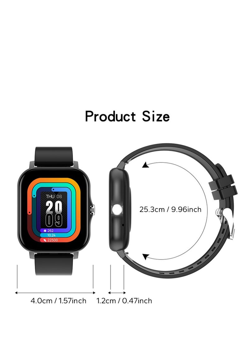 AROAQ Smart Watch, Gold Waterproof Fitness Tracker Watch, Bluetooth Calls Digital Smartwatch, Large Display Wristwatch Watches For Men And Women - Image 4