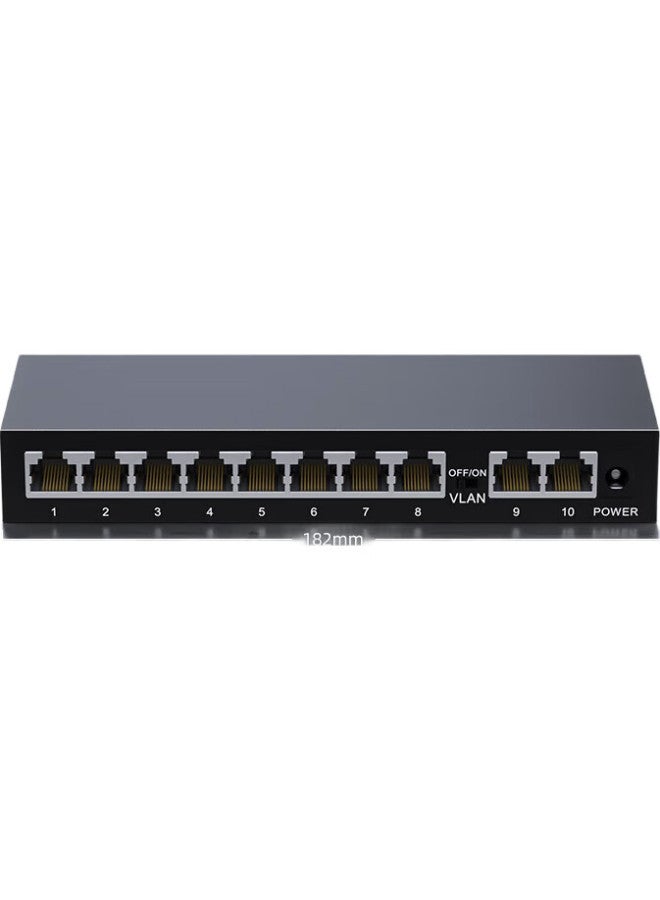 keepLiNK مفتاح كيبلينك Kp-9000 جيجابت 10 منافذ، من فئة المؤسسات، للاستخدام المنزلي وسكن الطلاب، مراقبة الأمان، مقسم الشبكة، موزع التدفق، مفتاح، محور، موزع التدفق - Image 1