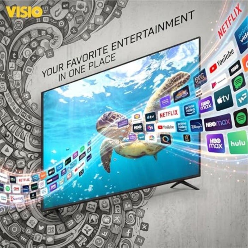 Living room entertainment: aluminum frame, matte black, 4K UHD cinematic display with Google TV and voice control compatibility - Image 3