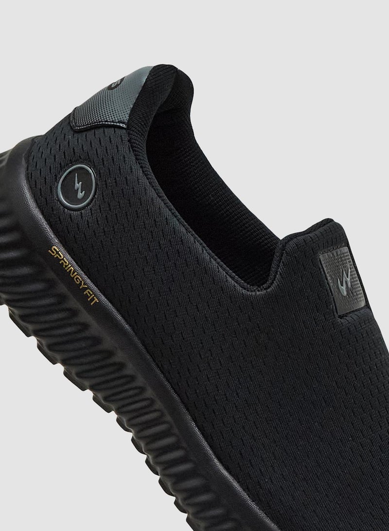 CAMPUS Men's Black Low-Top Sneakers - Lightweight Shoes, Minimalist Designed for Style - Image 5