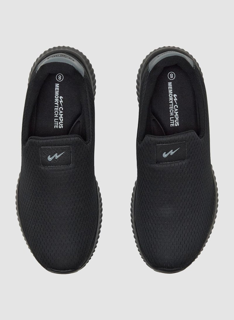 CAMPUS Men's Black Low-Top Sneakers - Lightweight Shoes, Minimalist Designed for Style - Image 3