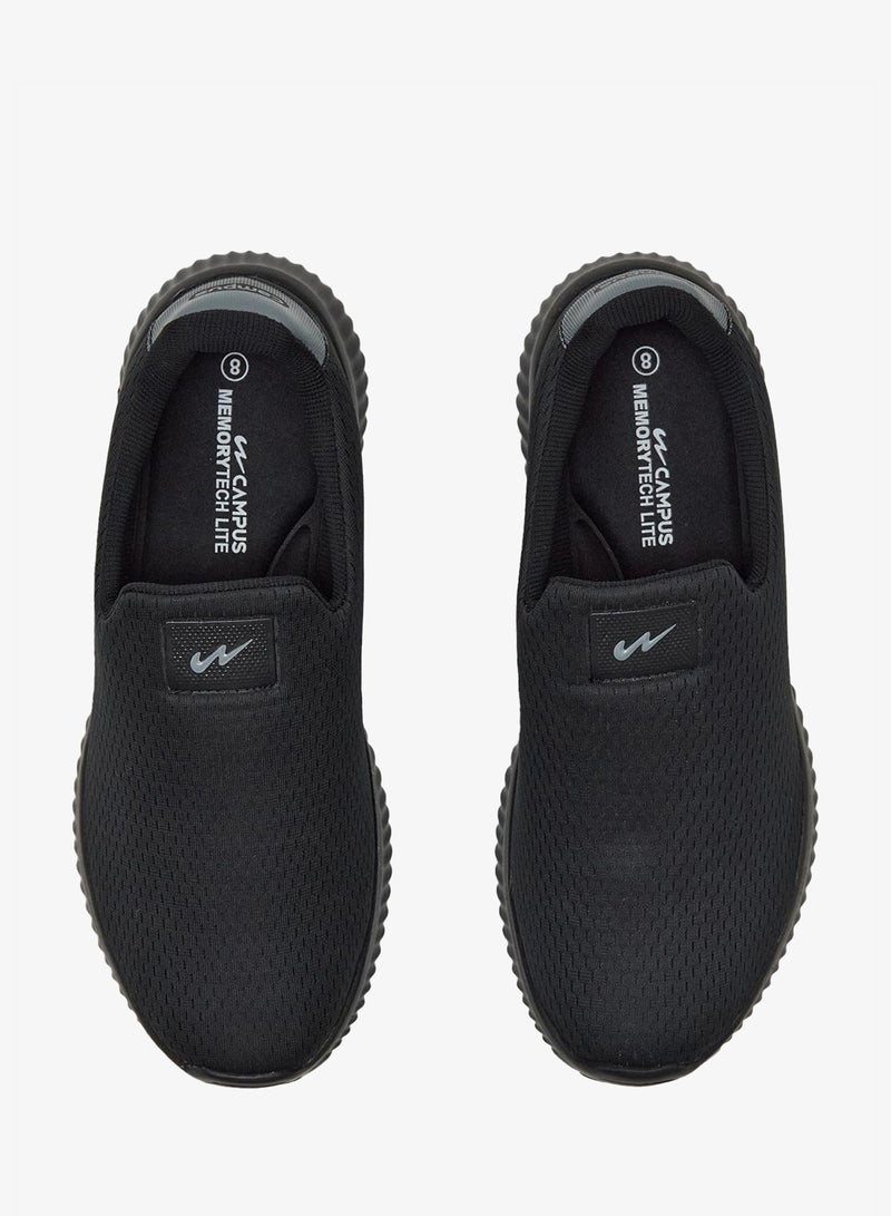 Campus Men's All-Black Mesh Sneakers – Cushioned, Lightweight, Lace-Up - Image 3