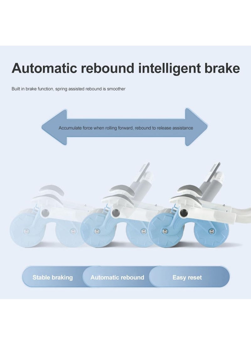 Rock Pow - 2024 New Ab Abdominal Exercise Roller with timer  Elbow Support abs roller wheel core exercise equipment Automatic Rebound Abdominal Wheel - Image 1