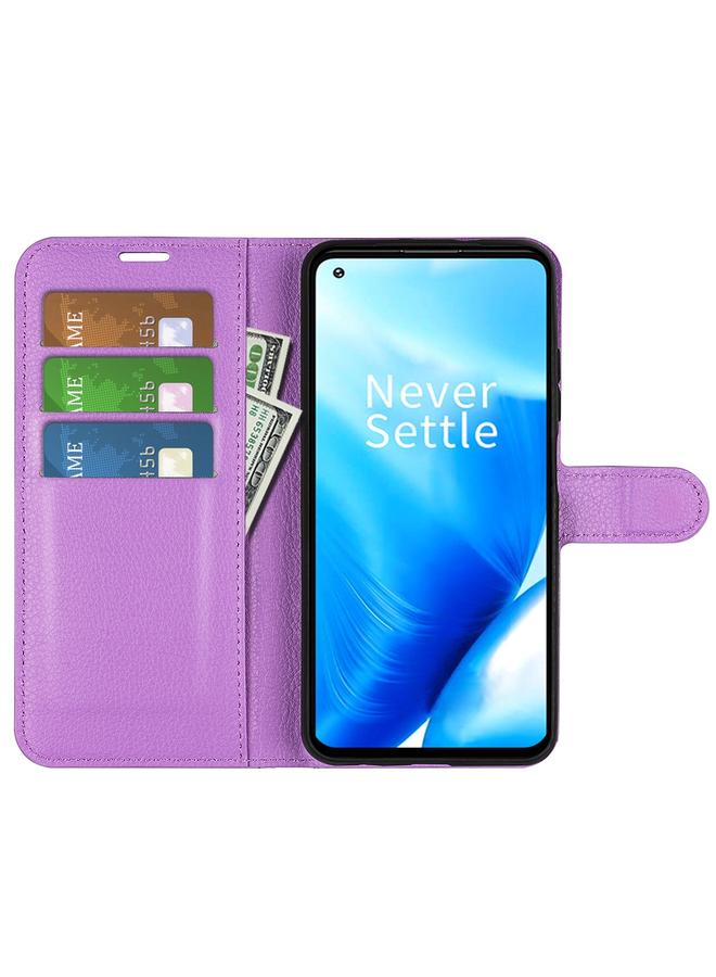 اس-توب جراب لهاتف OnePlus Nord N20 5G، جراب واقٍ أفقي قابل للطي من نسيج الليتشي مع حامل وفتحات للبطاقات ومحفظة - Image 5