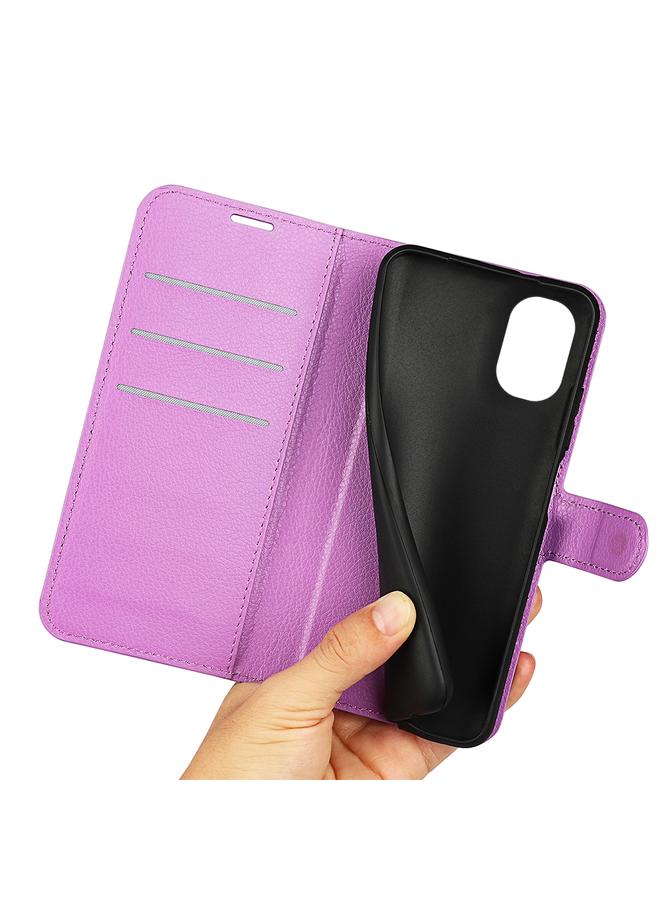 اس-توب جراب لهاتف OnePlus Nord N20 5G، جراب واقٍ أفقي قابل للطي من نسيج الليتشي مع حامل وفتحات للبطاقات ومحفظة - Image 4