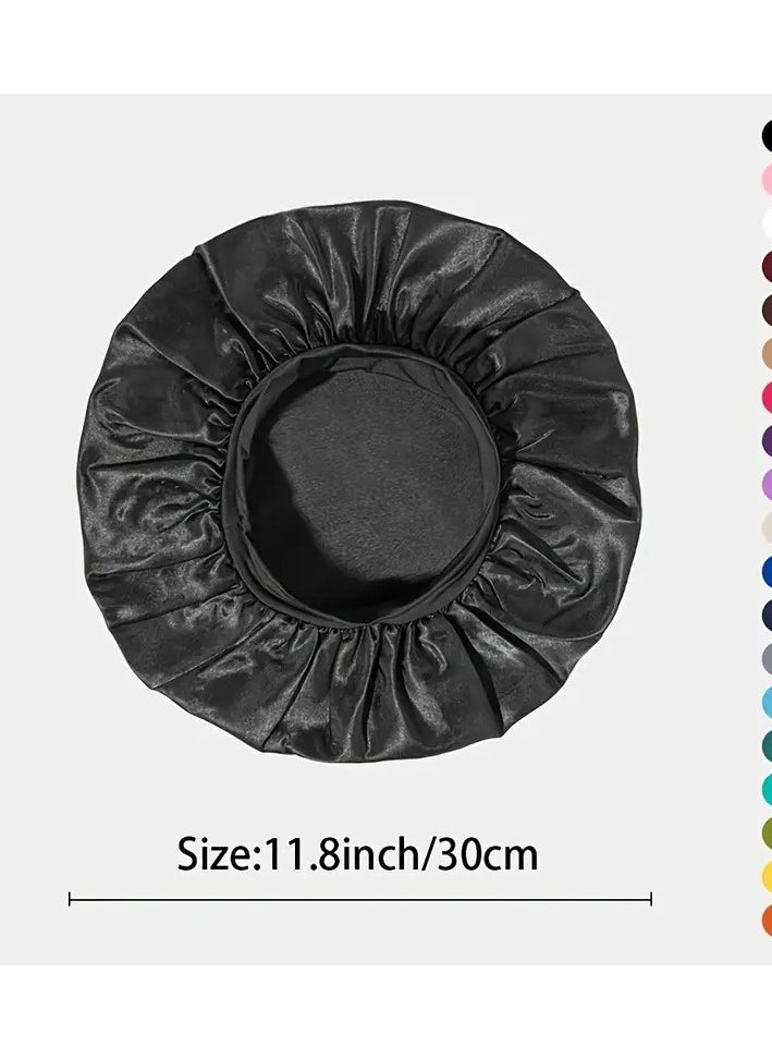 Ucanbe 1pc of Wide Elastic Headband Sleep Cap - Comfortable and Soft, Keeps Your Hairstyle, Ideal for Sleeping（silver）  - Image 2