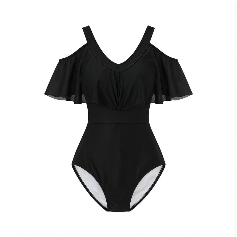 Ultra Lightweight Packable Women Tummy Control Swim Dress Portable Travel Bathing Suit - Image 1