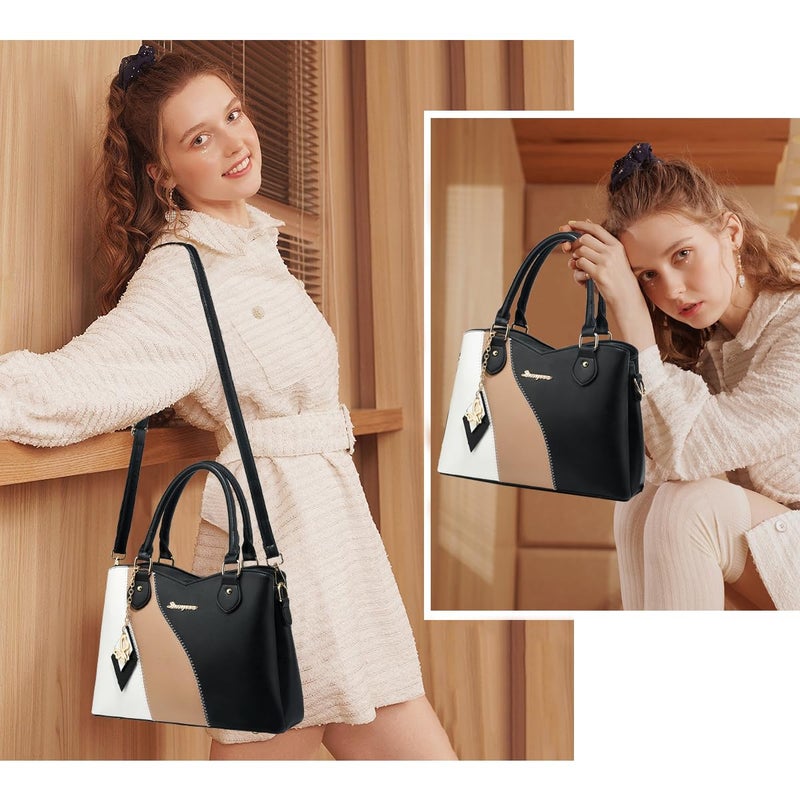 SiMYEER Satchel Purses and Handbags for Women Leather Crossbody Bags Shoulder Tote Bags - Image 2