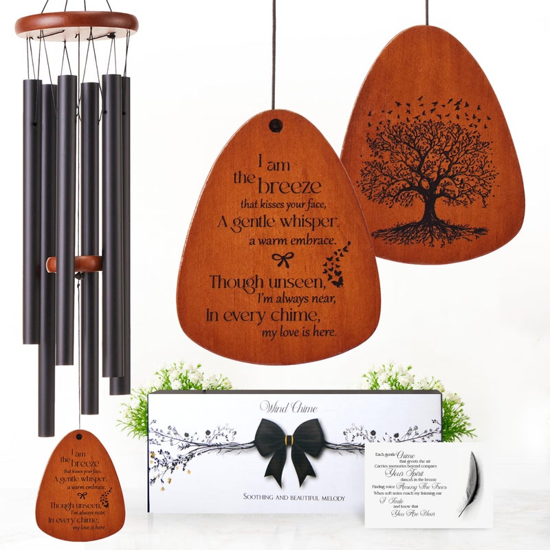 Captain Decor 32 Inch Memorial Wind Chimes Outdoor Wind Chimes for Loss of Loved One Memorial Gifts for Loss of Mom Sympathy Gifts for Mother Father Brother Sister - Image 2