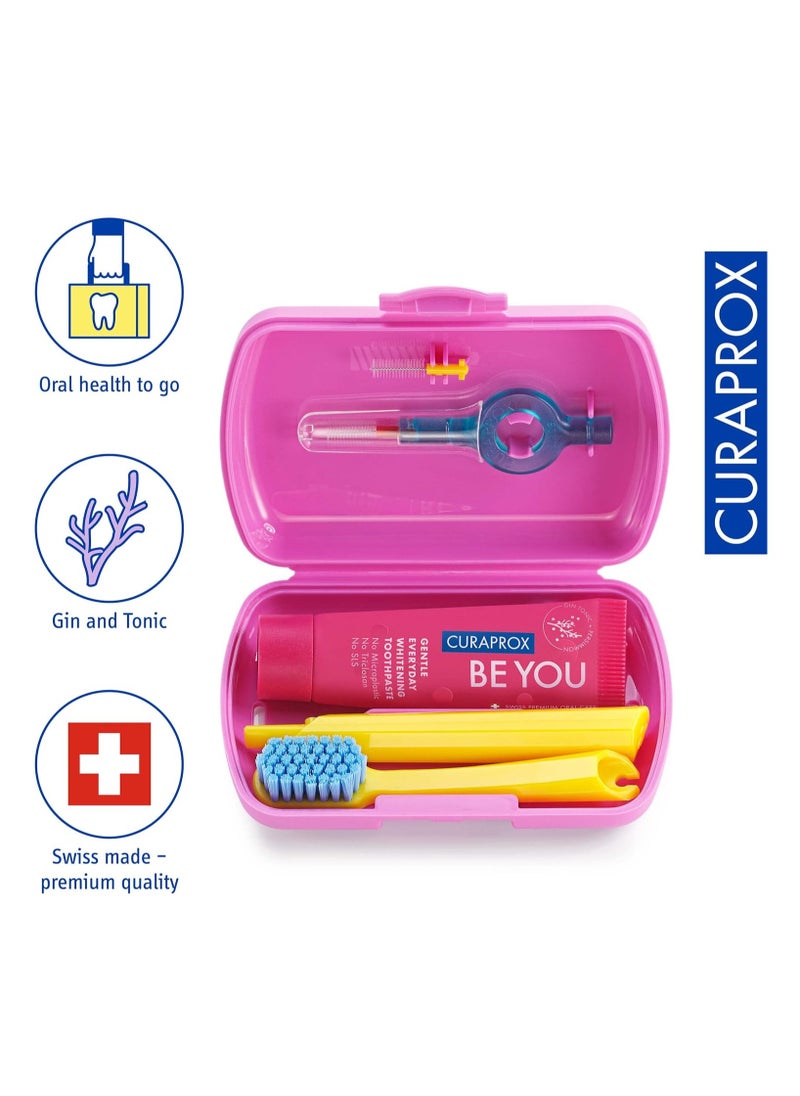 CURAPROX Curaprox Oral Care Essential Travel Set Pink  - Image 2
