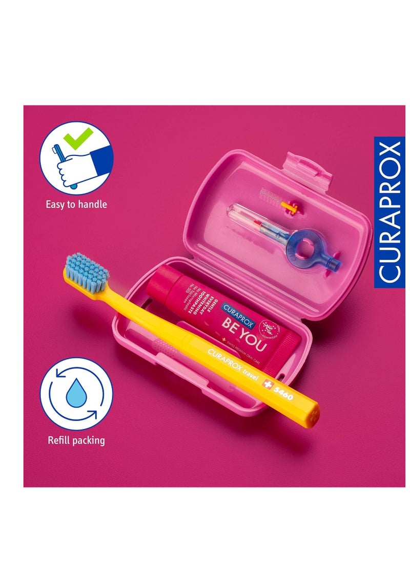 CURAPROX Curaprox Oral Care Essential Travel Set Pink  - Image 3