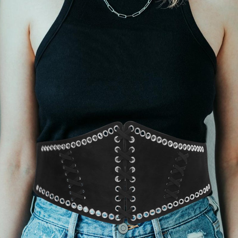 👕 حزام نسائي قابل للتعديل وأنيق للفساتين أو الملابس الكاجوال بتصميم غربي - Image 4