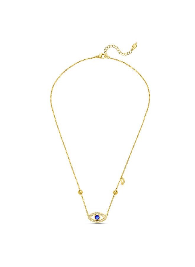 POLICE Vision Gold Plated Necklace, Bracelet, Earrings with Crystals Set Box for Women's  - Image 1