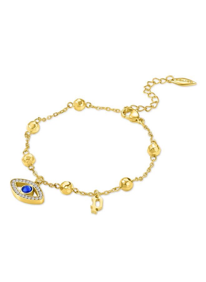 POLICE Vision Gold Plated Necklace, Bracelet, Earrings with Crystals Set Box for Women's  - Image 5