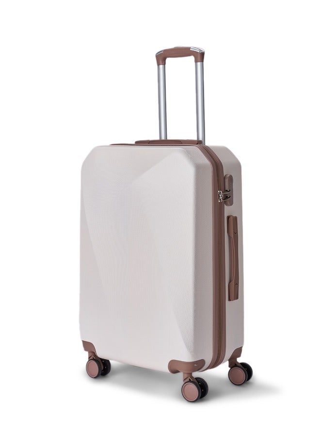 LIMRA Cabin Carry Check-In Luggage Trolley Size 20 inch Beige/Gold - Image 1