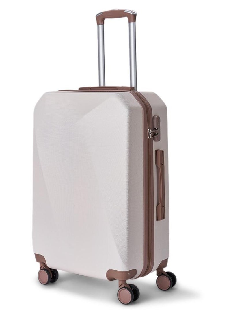 LIMRA Cabin Carry Check-In Luggage Trolley Size 20 inch Beige/Gold - Image 1