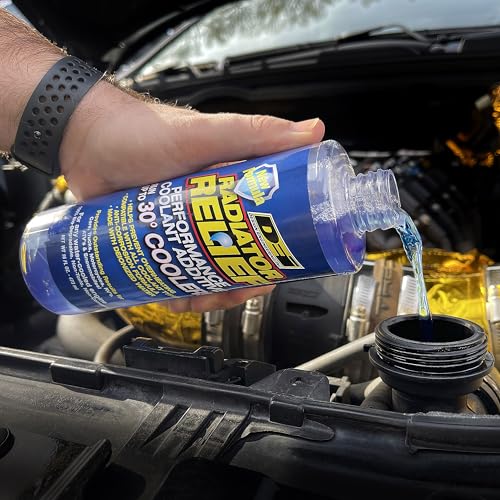 Design Engineering Radiator Relief Coolant Additive Engine Coolant for Cars, Trucks, RVs, Motorcycles & More Radiator Coolant Reduces Engine Temps Up to 30°F 16 oz. - Image 2