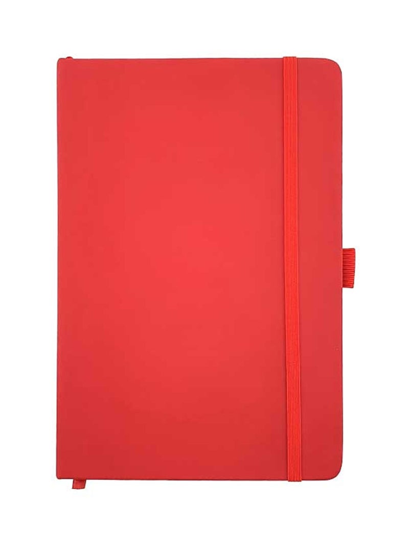 Generic A5 Size Executive PU Notebook With Elastic Closure And Pen Loop Red - Image 1