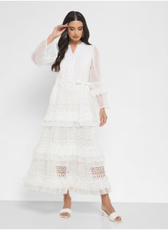 Khizana Dress With Tiered Baby Ruffles  - Image 1