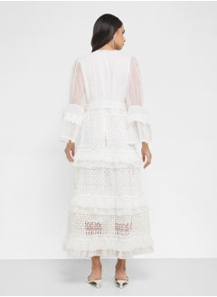 Khizana Dress With Tiered Baby Ruffles  - Image 2