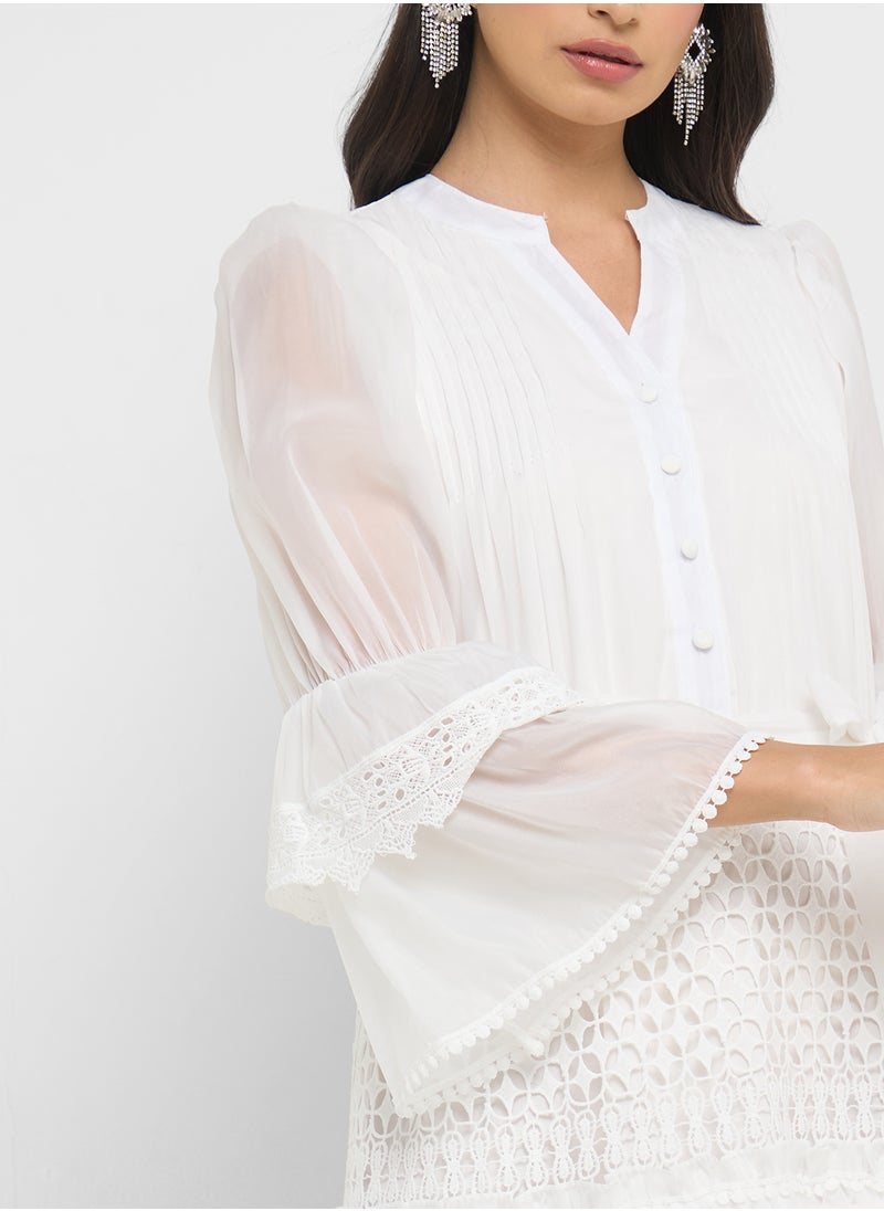 Khizana Dress With Tiered Baby Ruffles  - Image 3