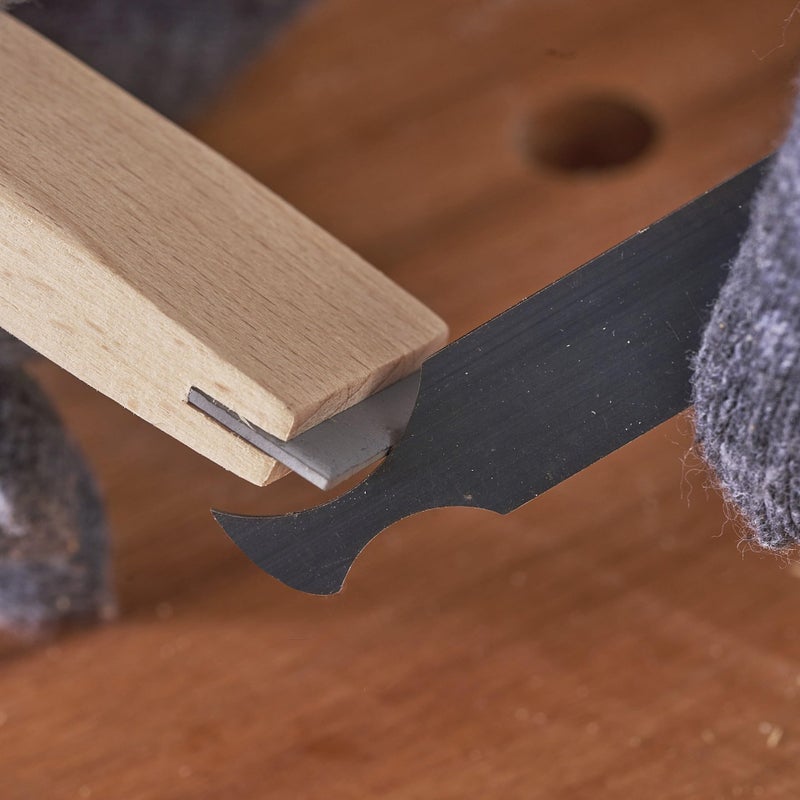 HERMIT TOOLS New Cabinet Scraper Cards and Cabinet Scraper Burnisher with 16 Piece Multi-Shaped Scraper Set Suitable for Various Small space and Small-Sized Tasks (HTCSCS17) - Image 2