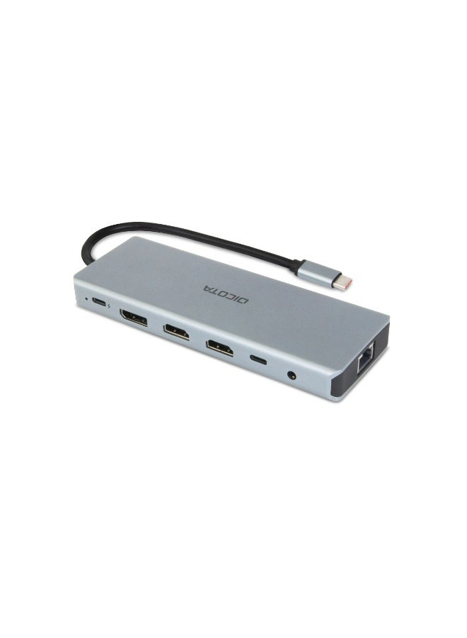 ديكوتا D32065 | محطة توصيل USB-C 13 في 1 بدقة 4K HDMI/DP PD 100W - D32065 - Image 2
