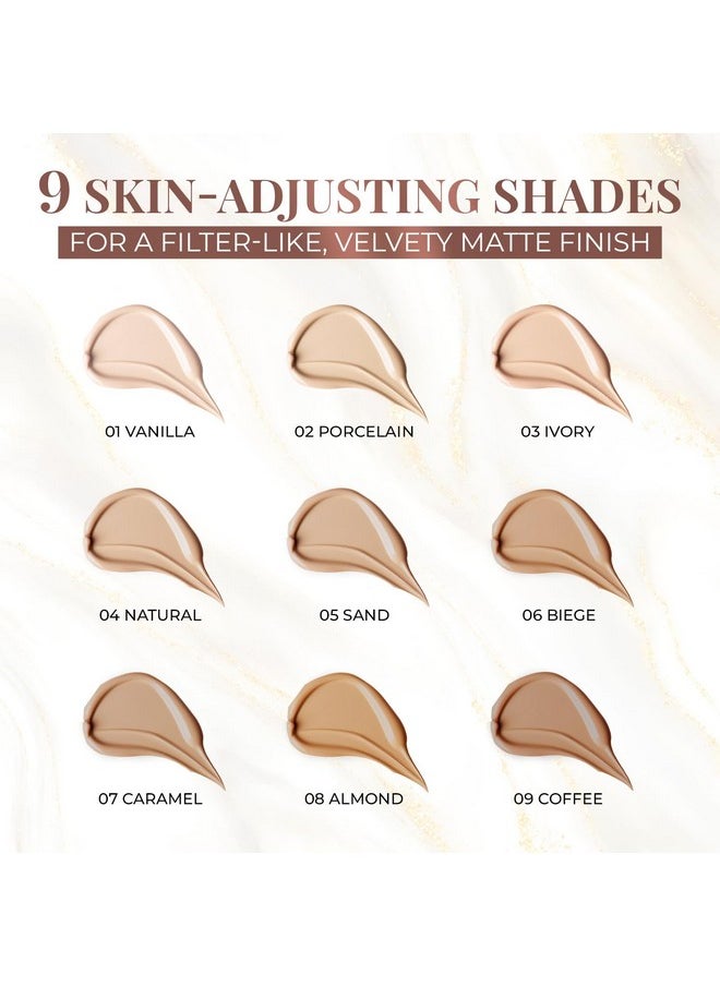Just Herbs Full Cover Filter Finish Under Eye Light Weighted Matte Finish Concealer For Face Makeup 5 Ml (Sand)  - Image 3
