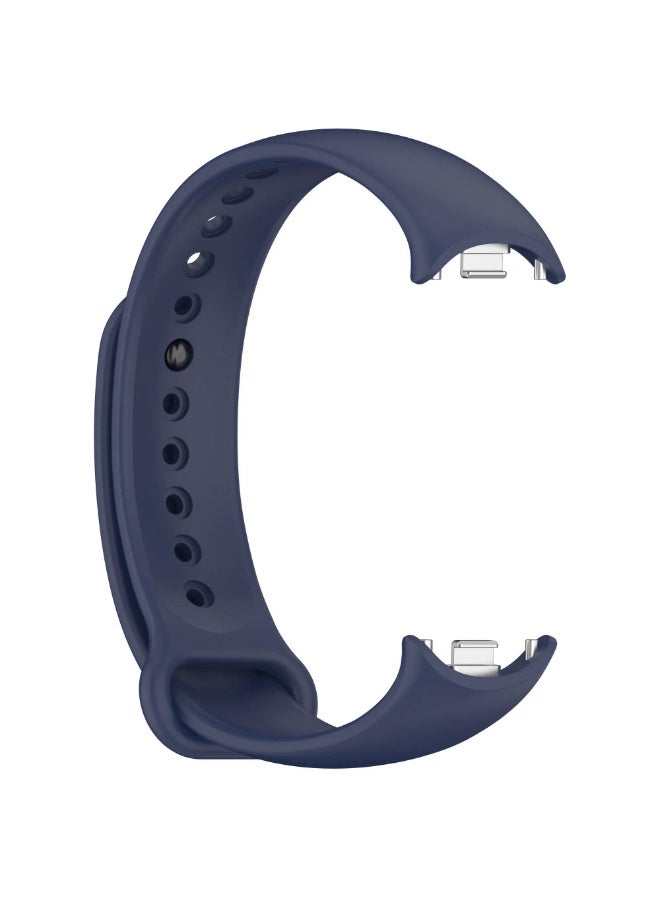 Band Compatible with Xiaomi Mi band 9 / Xiaomi Mi band 8 Replacement Strap, Silicone Skin-Friendly Wrist Strap Adjustable Sports Wristbands for Women Men (Blue) - Image 2