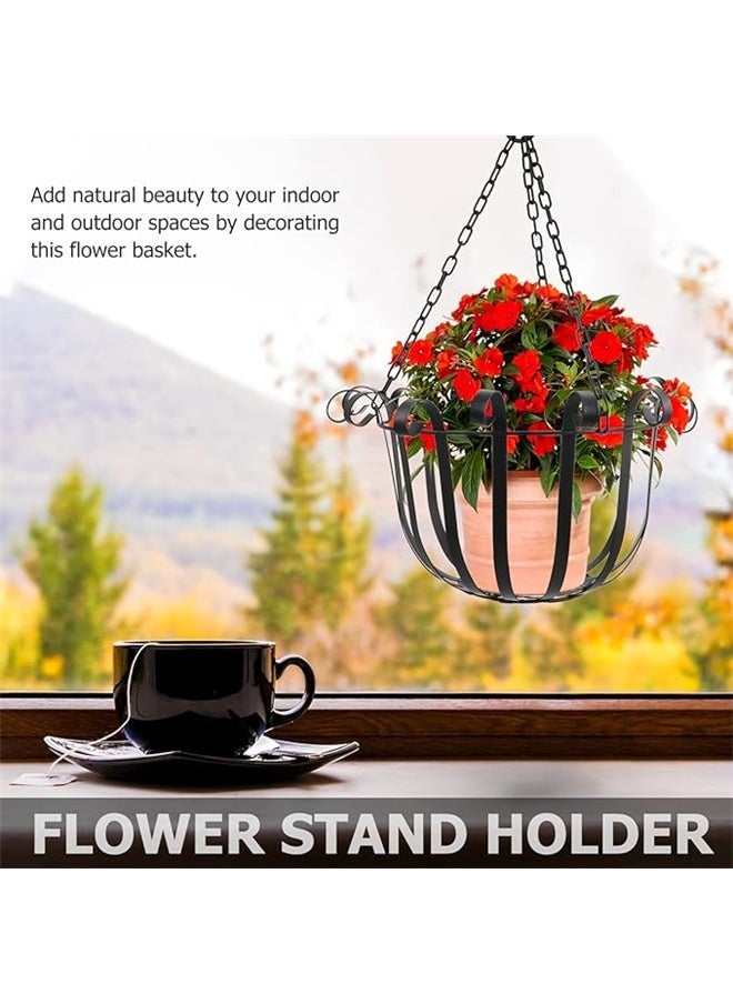 yongsheng Wall Hanging Planter Container Vase，Elegant Iron Craft Hanging Flower Pot Stand Wall Mount Plant Rack  - Image 3