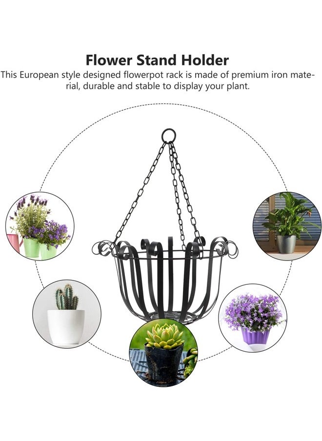yongsheng Wall Hanging Planter Container Vase，Elegant Iron Craft Hanging Flower Pot Stand Wall Mount Plant Rack  - Image 4
