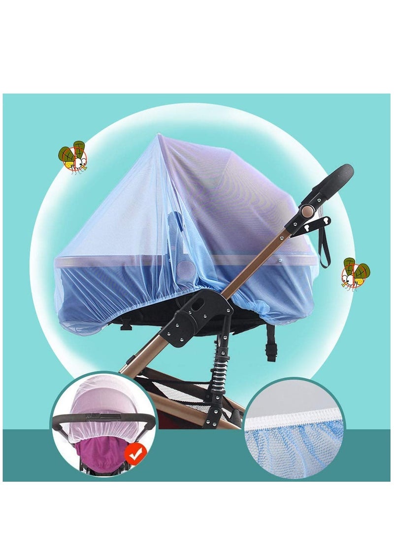 Mosquito Net for Stroller - 2 Pack Durable Baby Stroller Mosquito Net - Perfect Bug Net for Strollers, Bassinets, Cradles, Playards, Portable Mini Crib Odorless & Durable Material - Image 4