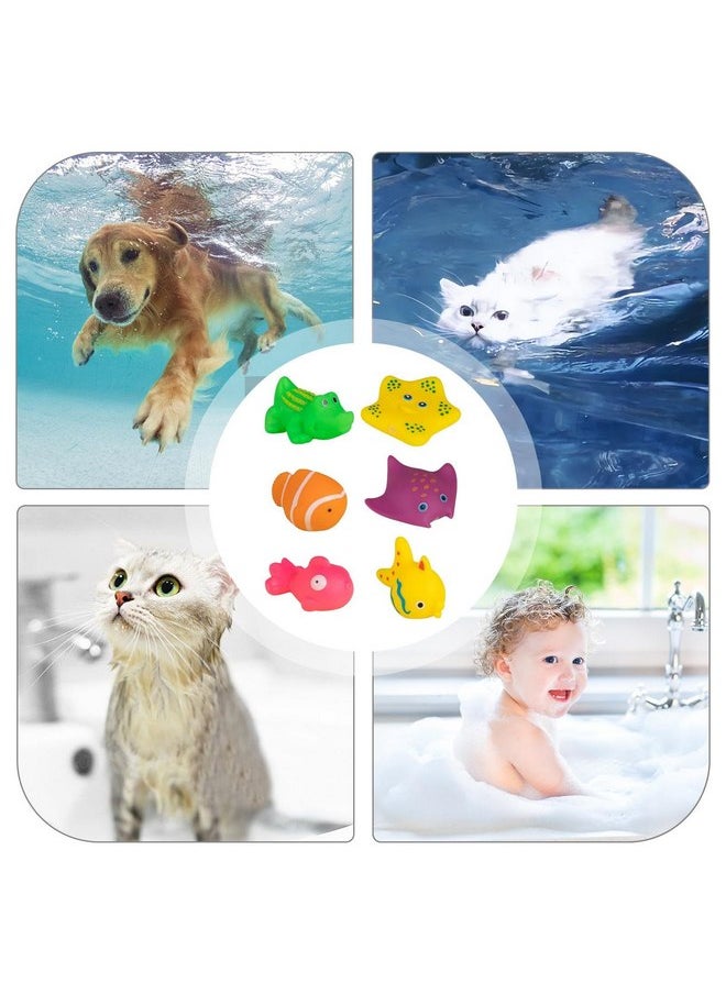 Generic - Generic Cat Pool Toys - 6 Float Pet Pool Toy | Floating Water Toy Cat Interactive Fun | Pet Kitten Swimming Bathing Fish Toy to Reduce Boredom for Bathroom | Backyard | Pool - Image 1