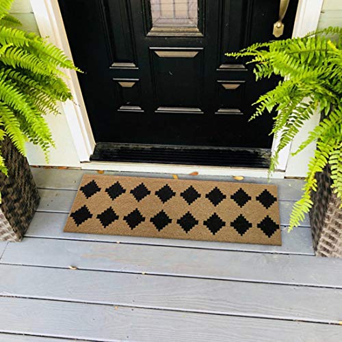 ATMAH Coir Tetris Strips Doormat 120x40 cm Beige | Anti Slip PVC Backing | Dirt Trapper Entrance Mat for Indoor & Covered Outdoor Use - Image 4