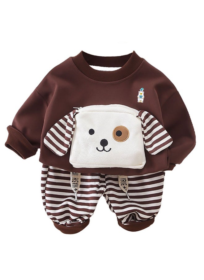 Box 2Pcs Set Brown Stripes Doggy Eye Patch Track Suit Set For Toddler And Kids Winter & All Season Wear-2-3Y - pzsku/ZFC45A74C77E3A56B629AZ/45/_/1740399020/73af8beb-525f-483d-a110-1c2f75ca76b2