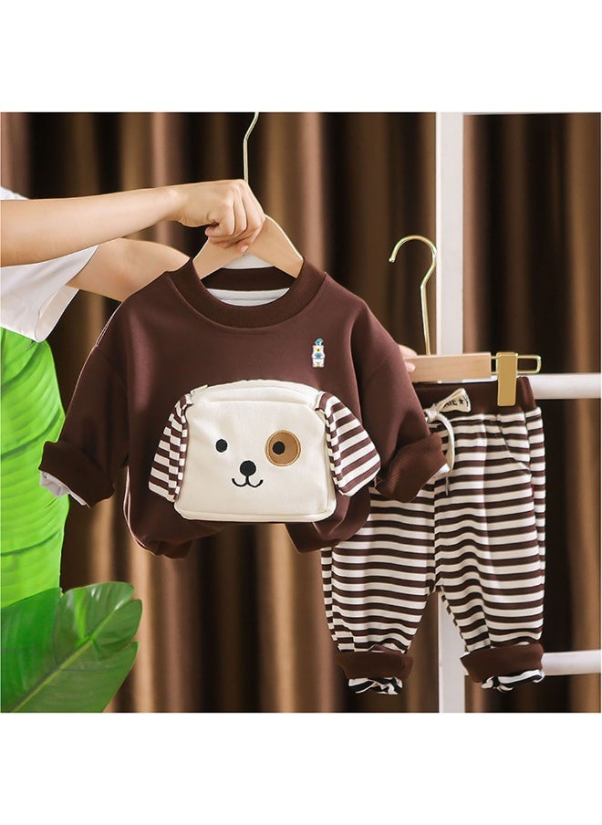 Box 2Pcs Set Brown Stripes Doggy Eye Patch Track Suit Set For Toddler And Kids Winter & All Season Wear-2-3Y - pzsku/ZFC45A74C77E3A56B629AZ/45/_/1740399054/783ca5f2-ba28-4389-aa58-4fa911dc951e