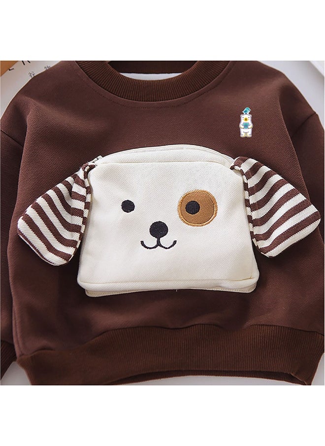 Box 2Pcs Set Brown Stripes Doggy Eye Patch Track Suit Set For Toddler And Kids Winter & All Season Wear-2-3Y - pzsku/ZFC45A74C77E3A56B629AZ/45/_/1740399056/643eb9ed-eb2a-4e3c-8349-1cf9f73bf50d