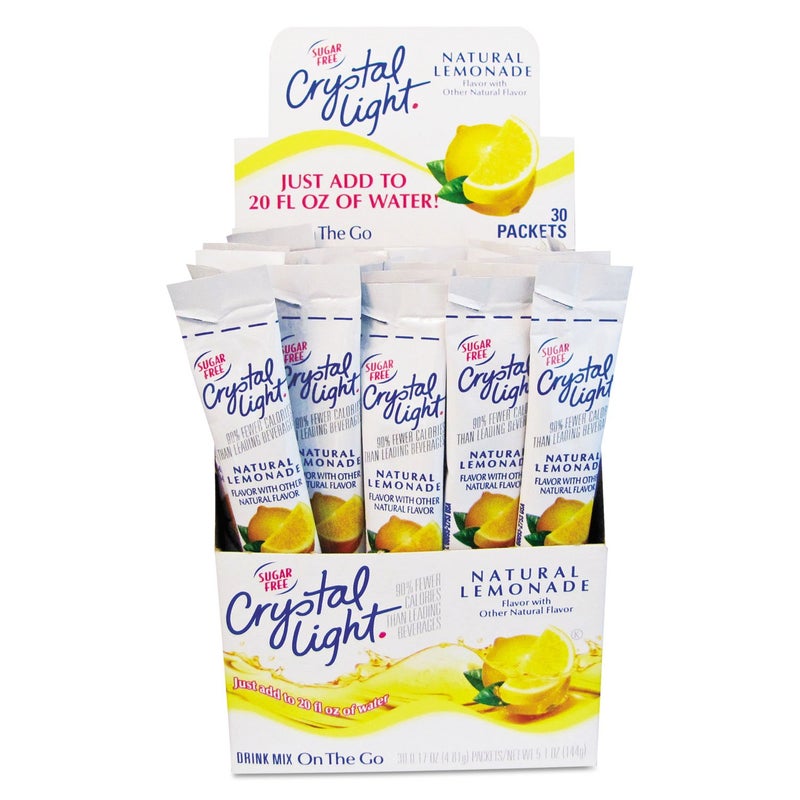 Crystal Light Products Crystal Light-Flavored Drink Mix, Lemonade, 30- 0.17 oz Packets beverage, PACK OF 1 - Image 1