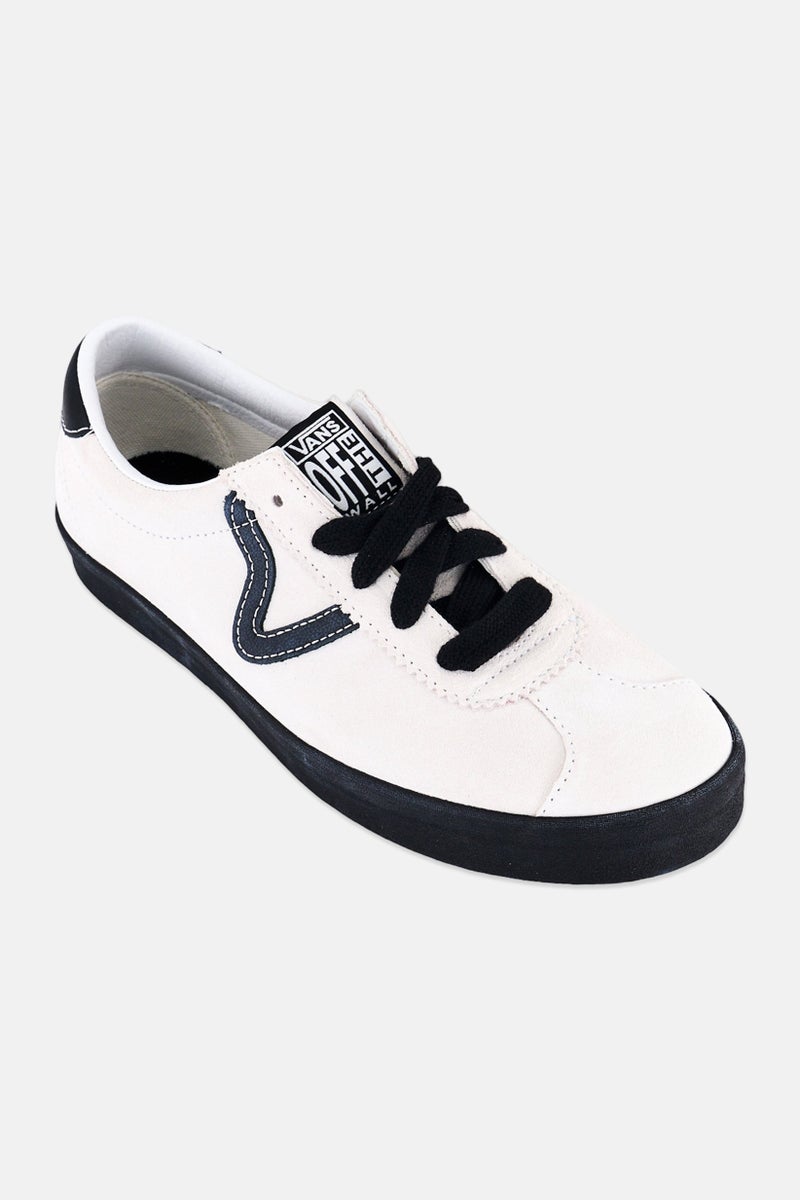 VANS Men Sport Low Lace Up Skateboarding Shoes, White - Image 1