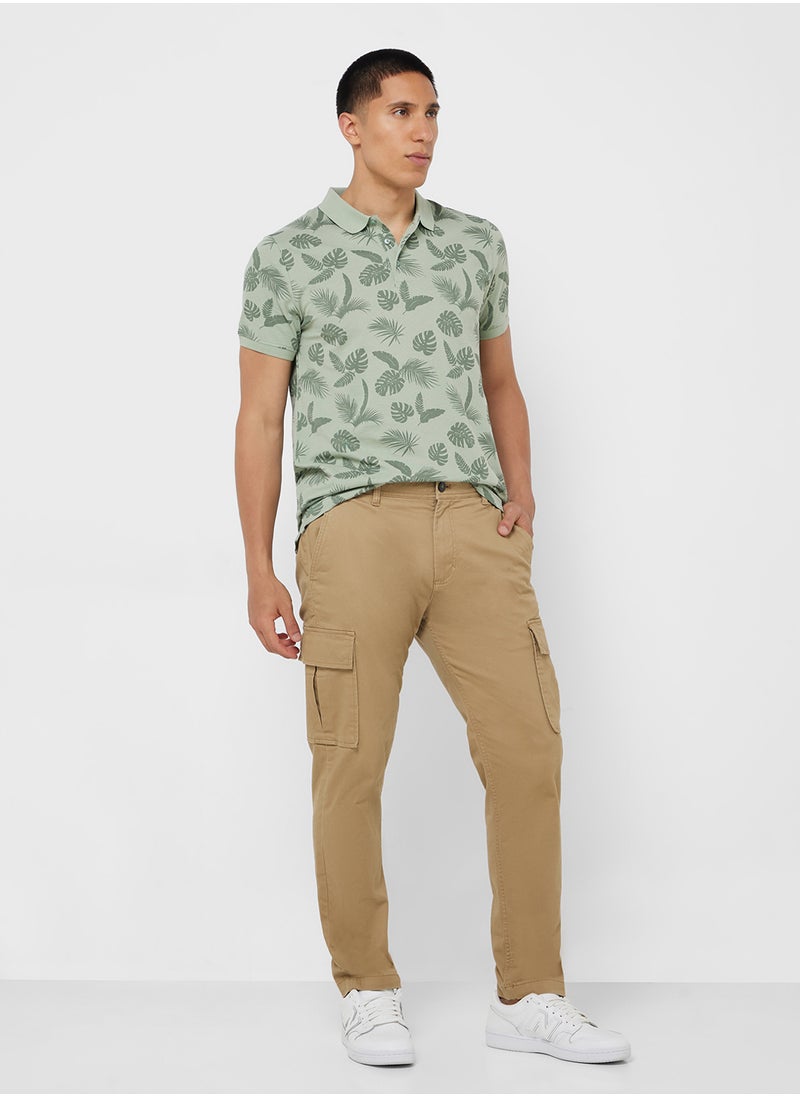 BRAVE SOUL - Printed Polo Shirt - Image 1