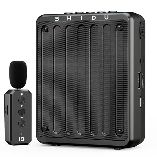 SHIDU 20W Voice Amplifier Wireless Lavalier Microphone Bluetooth Voice Amplifier for Teachers Portable Microphone with Speaker for ClassroomSpeech MeetingYogaOutdoors - Image 1