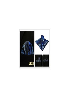 Generic Men's Square Pocket Handkerchief - Navy Blue Mixed  - Image 4