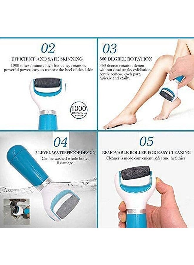 TOPHAVEN أداة فرك القدمين TOPHAVEN لإزالة الجلد الميت أدوات باديكير للقدمين فرك القدمين للنساء مزيل الكالو للقدمين أداة فرك إلكترونية لجعل القدمين ناعمتين وملساء مزيل للكعوب المتشققة للقدمين - Image 5
