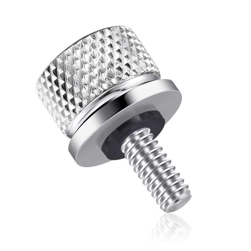 Amazicha Chrome Stainless Seat Bolt Screw Fit for Harley Davidson Sportster Wide Glide Street Bob Roadking Fatbob Streetbob Softail Dyna Street Glide Road Glide Ultra Glide 19962024