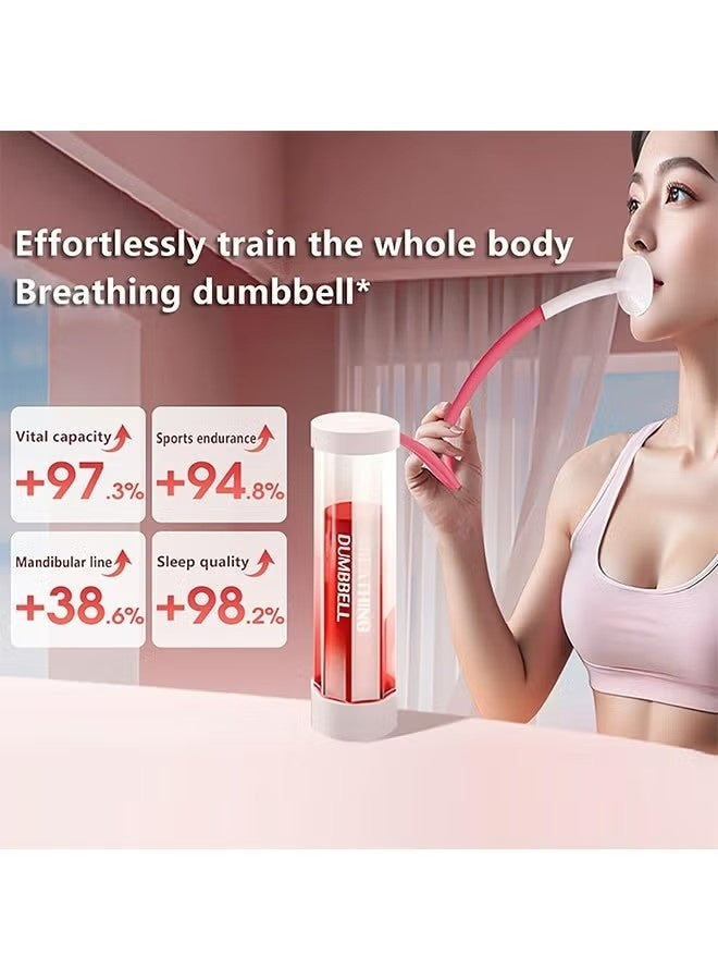 Adjustable Breathing Trainer for Lungs & Core - 5 Weights, Portable Dumbbell Design for Lung Capacity, Abs, Face & Pelvic Muscle Exercise at Home/Gym - Image 5
