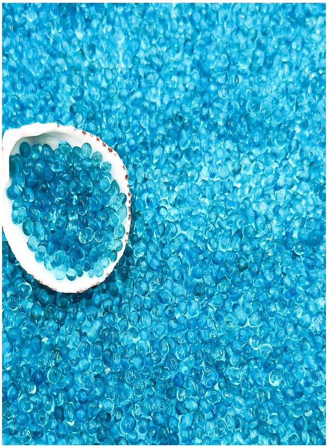 BXI 2.2 Lbs Small Aquarium Substrate Gravel Sand, Polished Smooth Fish Tank Gravel, Colorfast Uncoated Vibrant Blue Sea Glass, Decorative Stones for Vase Fillers, Fairy Garden, Potted Plants - Image 1