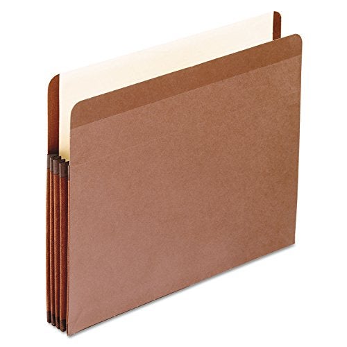Pendaflex Premium Reinforced File Pockets, Letter Size, Brown, 3.5" Expansion, 10/BX (85343) - Image 1