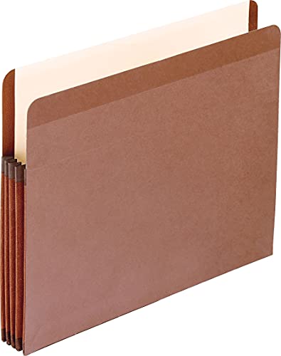 Pendaflex Premium Reinforced File Pockets, Letter Size, Brown, 3.5" Expansion, 10/BX (85343) - Image 2